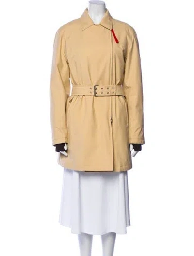 Pre-owned Prada Vintage 2001 Trench Coat In Neutral