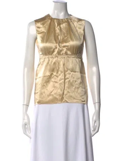 Pre-owned Prada Vintage 2002 Blouse In Neutrals
