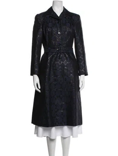 Pre-owned Prada Vintage 2002 Coat In Blue