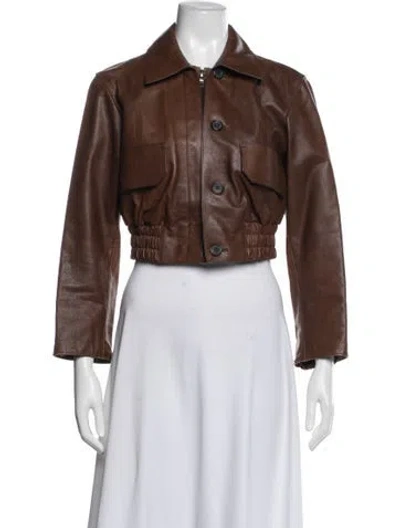 Pre-owned Prada Vintage 2002 Jacket In Brown