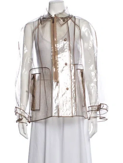 Pre-owned Prada Vintage 2002 Jacket In Clear/neutrals