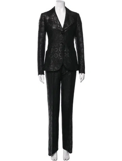 Pre-owned Prada Vintage 2002 Pant Set In Black