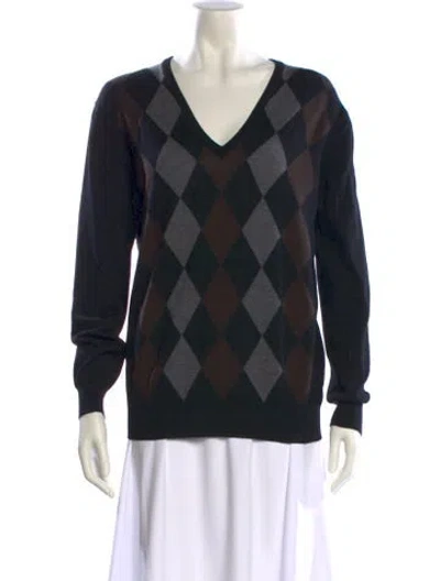 Pre-owned Prada Vintage 2003 Sweater In Gray