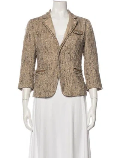 Pre-owned Prada Vintage 2004 Blazer In Neutrals