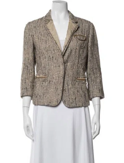 Pre-owned Prada Vintage 2004 Blazer In Neutrals