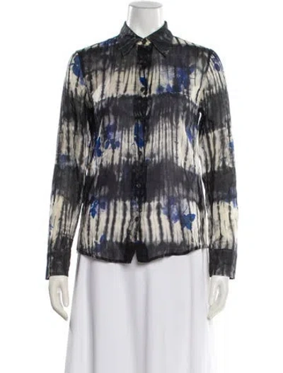 Pre-owned Prada Vintage 2004 Blouse In Blue