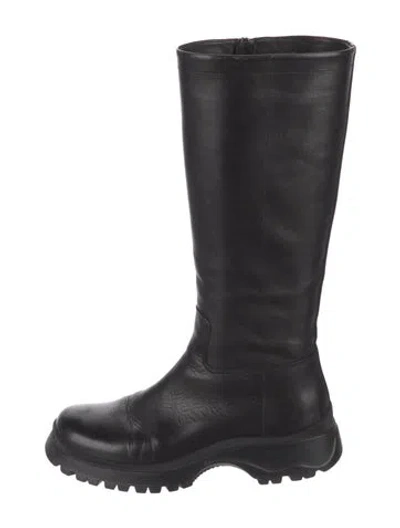 Pre-owned Prada Vintage 2004 Boots In Black