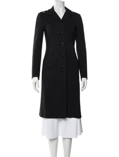 Pre-owned Prada Vintage 2004 Coat In Black