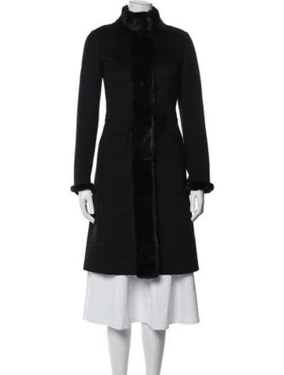 Pre-owned Prada Vintage 2004 Coat In Black