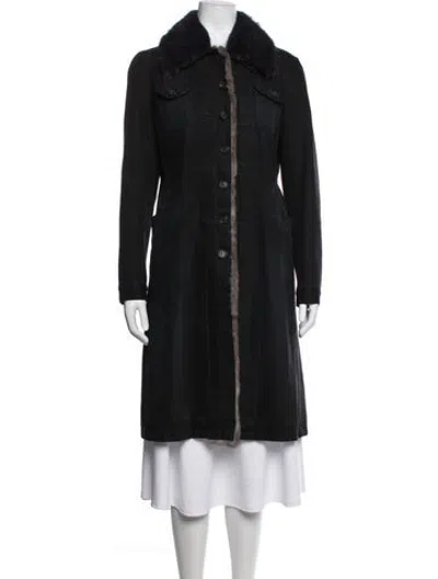 Pre-owned Prada Vintage 2004 Coat In Black
