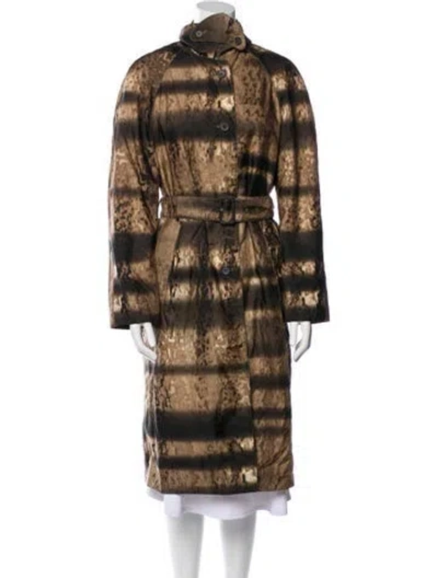 Pre-owned Prada Vintage 2004 Coat In Brown