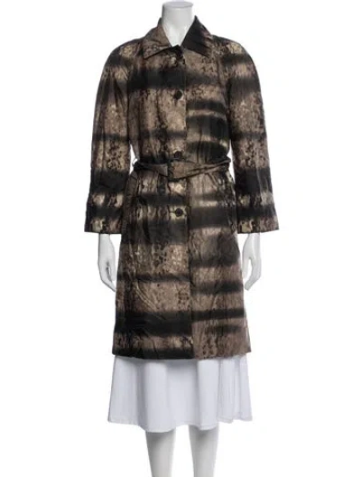 Pre-owned Prada Vintage 2004 Coat In Brown
