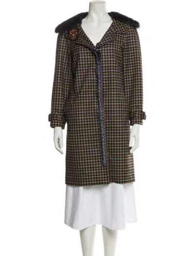 Pre-owned Prada Vintage 2004 Coat In Green