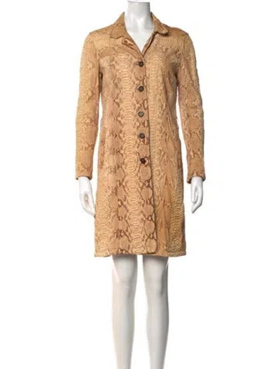 Pre-owned Prada Vintage 2004 Coat In Neutrals