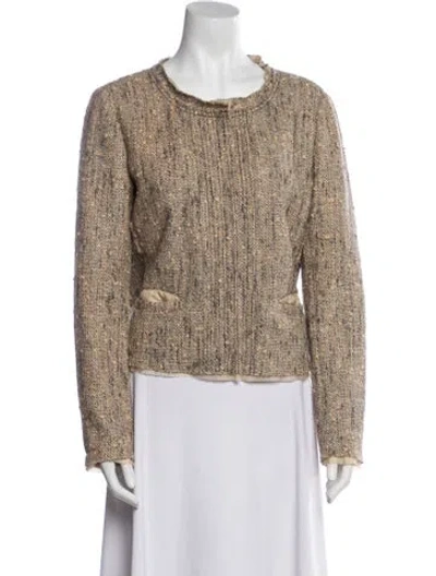 Pre-owned Prada Vintage 2004 Evening Jacket In Neutral