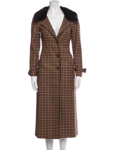 Pre-owned Prada Vintage 2004 Trench Coat In Brown