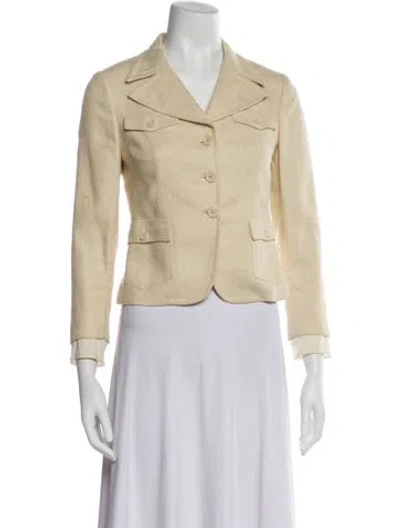 Pre-owned Prada Vintage 2005 Blazer In Neutral