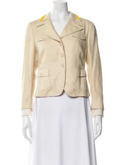 Pre-owned Prada Vintage 2005 Blazer In Neutral