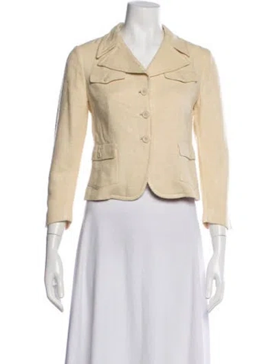 Pre-owned Prada Vintage 2005 Blazer In Neutral