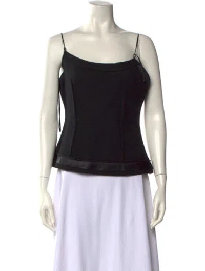 Pre-owned Prada Vintage 2005 Crop Top In Black