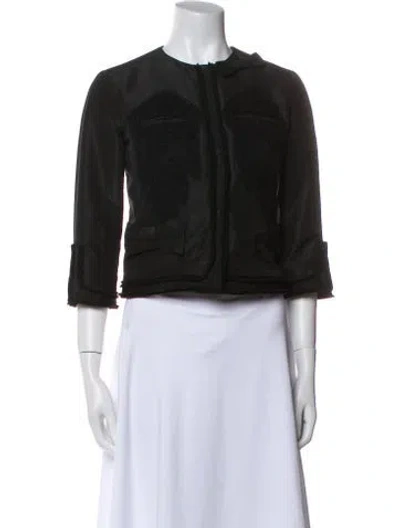 Pre-owned Prada Vintage 2005 Evening Jacket In Black