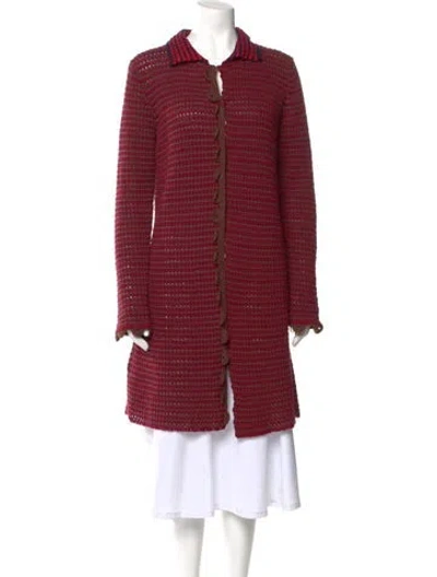Pre-owned Prada Vintage 2005 Sweater In Burgundy