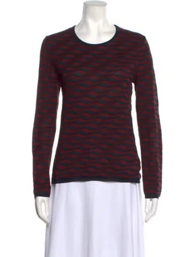Pre-owned Prada Vintage 2005 Sweater In Burgundy