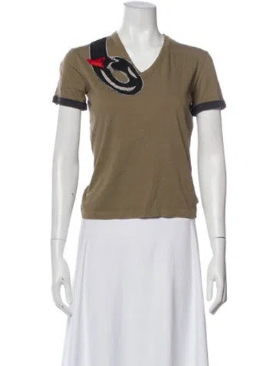 Pre-owned Prada Vintage 2005 T-shirt In Green