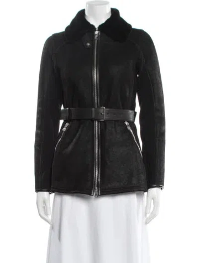 Pre-owned Prada Vintage 2006 Biker Jacket In Black