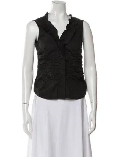 Pre-owned Prada Vintage 2006 Blouse In Black