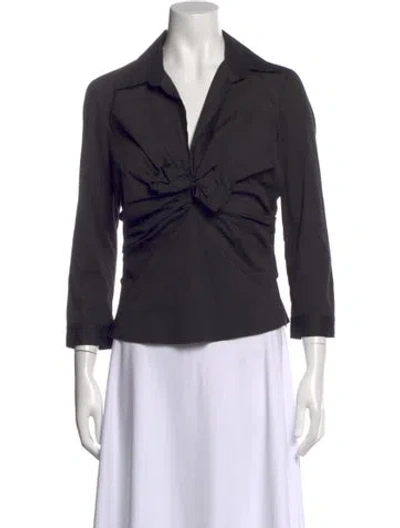 Pre-owned Prada Vintage 2006 Blouse In Black