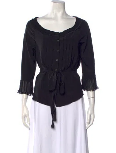 Pre-owned Prada Vintage 2006 Blouse In Black