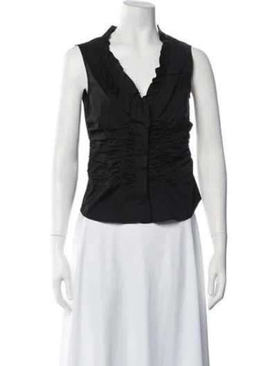 Pre-owned Prada Vintage 2006 Blouse In Black