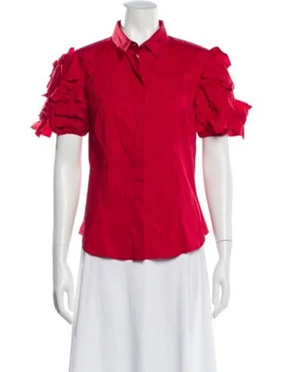 Pre-owned Prada Vintage 2006 Blouse In Red