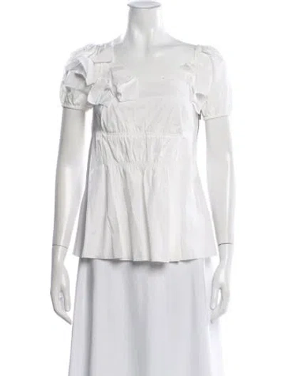 Pre-owned Prada Vintage 2006 Blouse In White