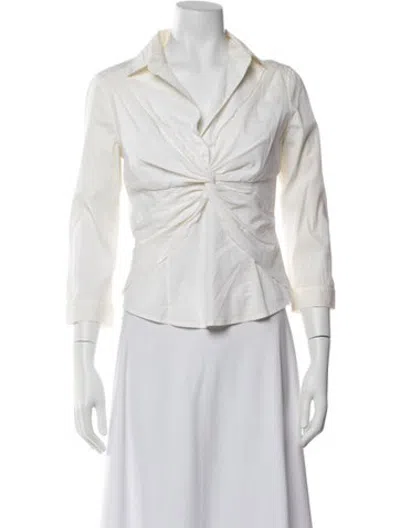 Pre-owned Prada Vintage 2006 Blouse In White