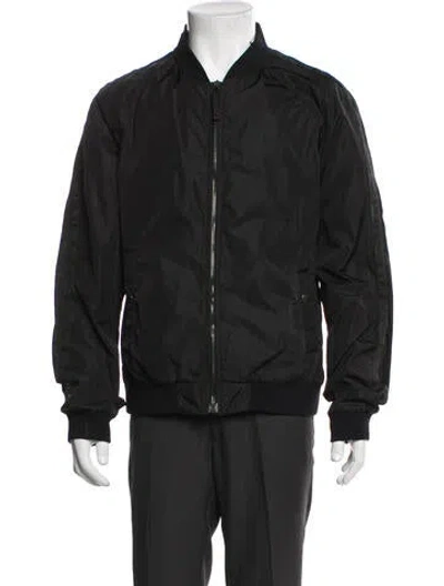 Pre-owned Prada Vintage 2006 Bomber Jacket In Black