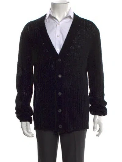 Pre-owned Prada Vintage 2006 Cardigan In Black