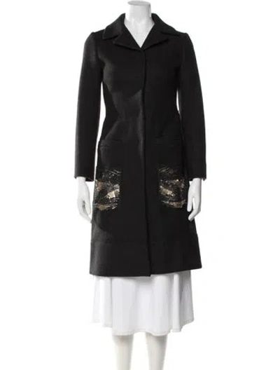 Pre-owned Prada Vintage 2006 Coat In Gray