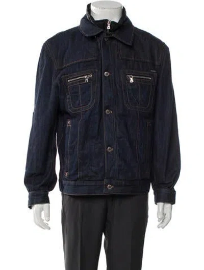 Pre-owned Prada Vintage 2006 Denim Jacket In Blue