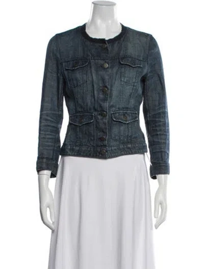Pre-owned Prada Vintage 2006 Denim Jacket In Blue