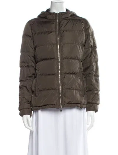 Pre-owned Prada Vintage 2006 Down Coat In Green
