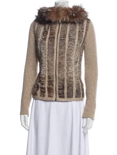 Pre-owned Prada Vintage 2006 Jacket In Neutrals