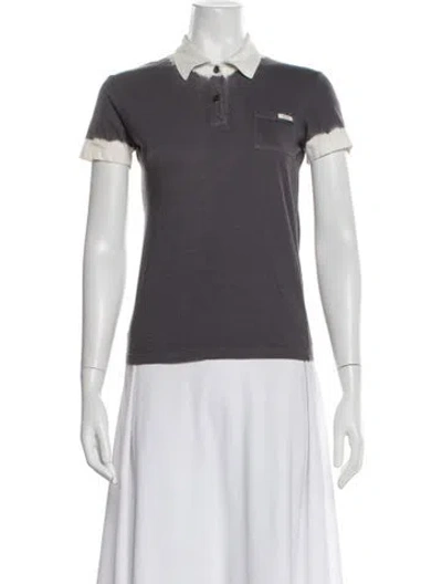 Pre-owned Prada Vintage 2006 Polo In Grey