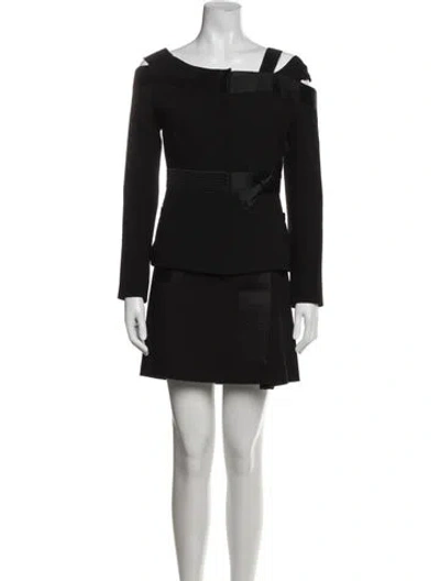Pre-owned Prada Vintage 2006 Skirt Set In Black