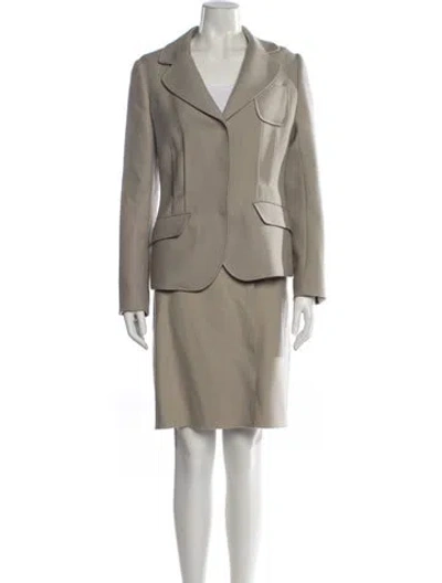 Pre-owned Prada Vintage 2006 Skirt Suit In Neutral