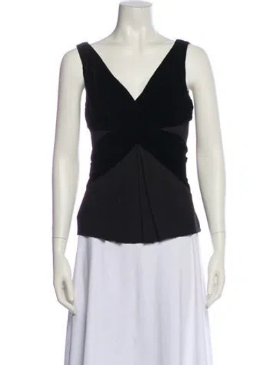 Pre-owned Prada Vintage 2006 Top W/ Tags In Black
