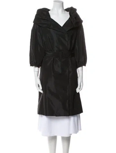 Pre-owned Prada Vintage 2006 Trench Coat In Black