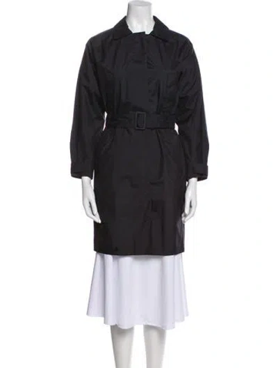 Pre-owned Prada Vintage 2006 Trench Coat In Black