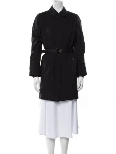 Pre-owned Prada Vintage 2006 Trench Coat In Black